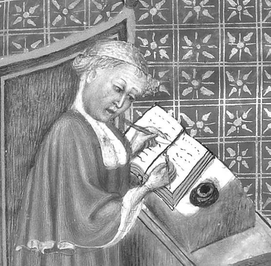 Nicole Oresme protrayed in his manuscript Traite de la sphere dated 1400 1420 at the